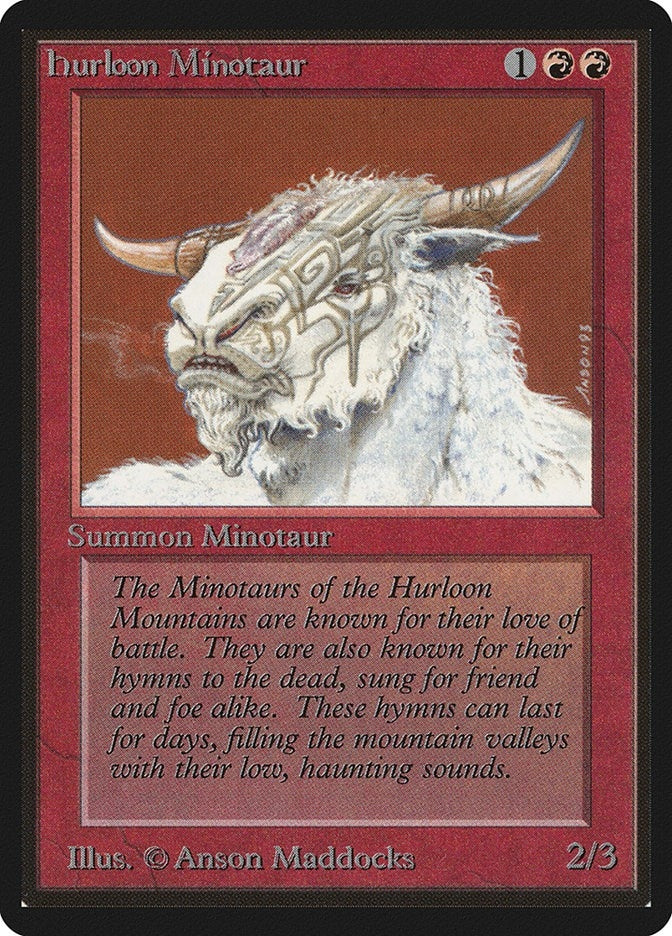 Hurloon Minotaur [LEB] - MTG Single
