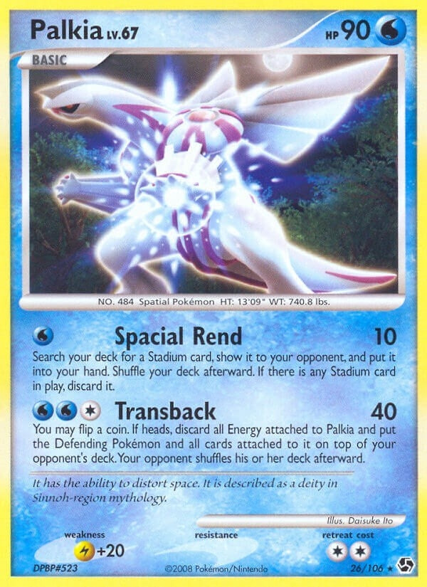 Image for Palkia (26/106) (Great Encounters) - Pokemon