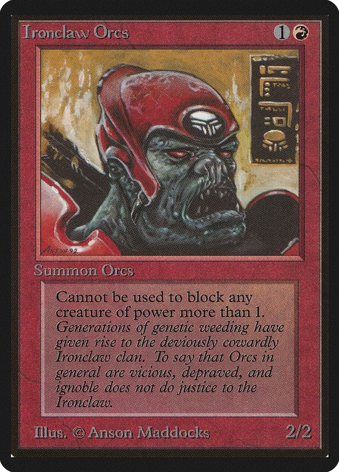 Ironclaw Orcs [LEB] - MTG Single