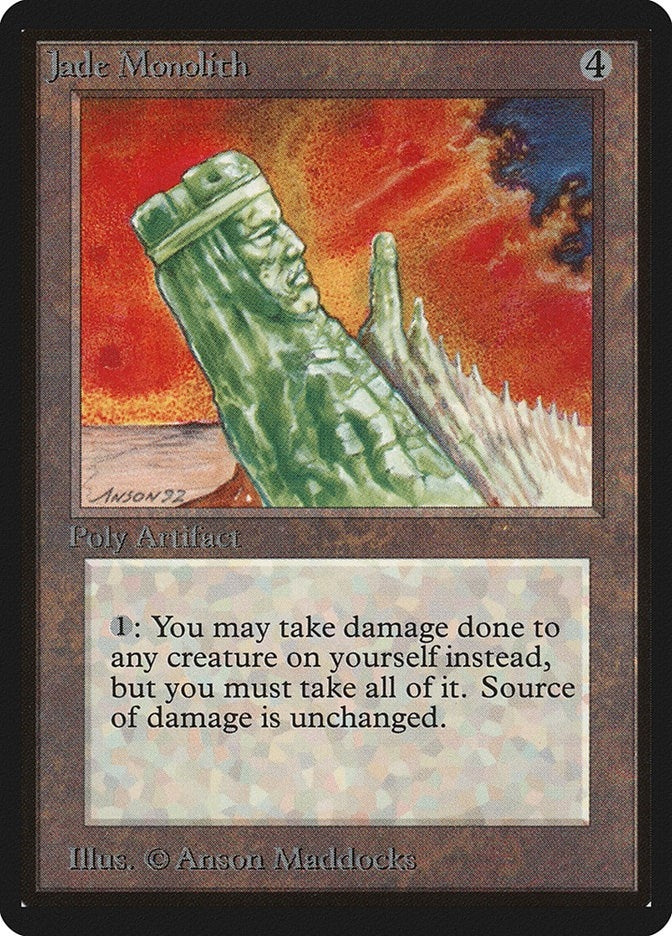 Jade Monolith [LEB] - MTG Single