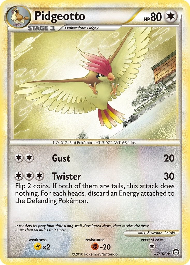 Image for Pidgeotto (47/102) (Triumphant) - Pokemon