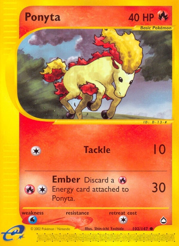 Image for Ponyta (102/147) (Aquapolis) - Pokemon