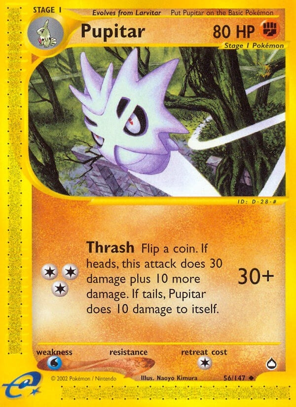 Image for Pupitar (056/147) (Aquapolis) - Pokemon
