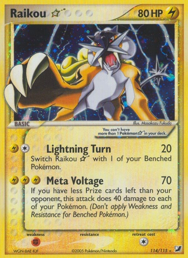 Image for Raikou Star (114/115) (Unseen Forces) - Pokemon
