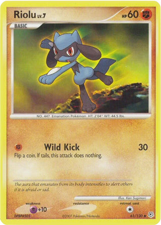 Image for Riolu (61/130) (Diamond and Pearl) - Pokemon