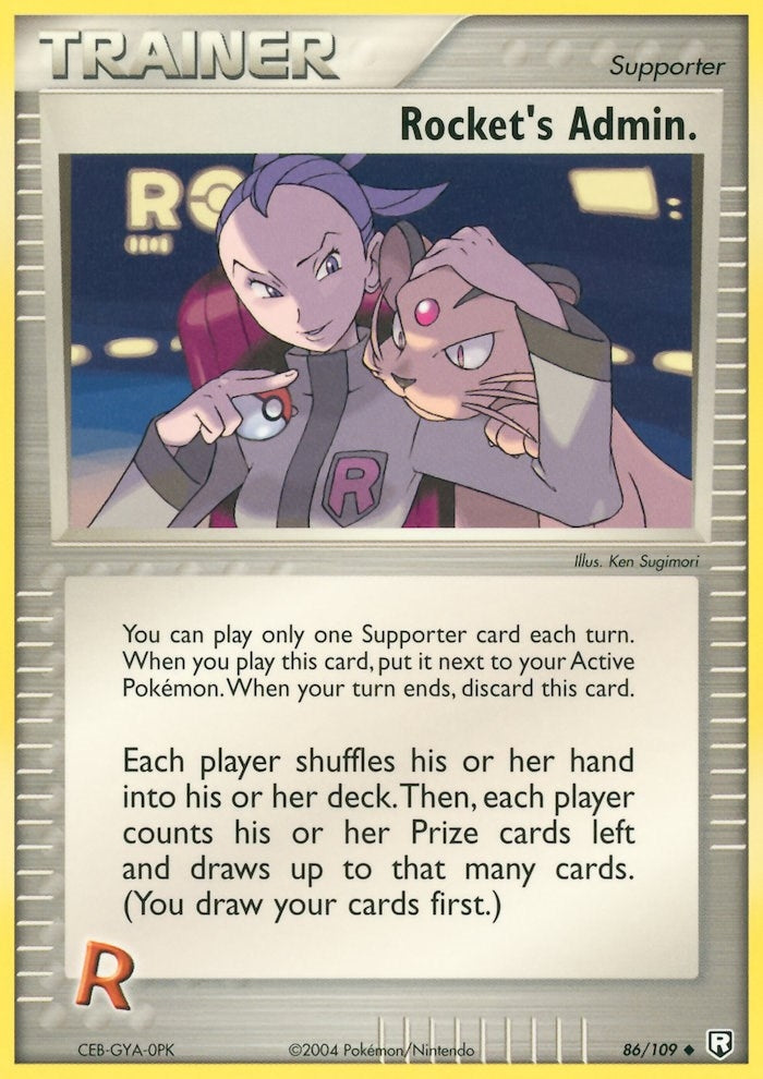 Image for Rocket's Admin. (86/109) (Team Rocket Returns) - Pokemon