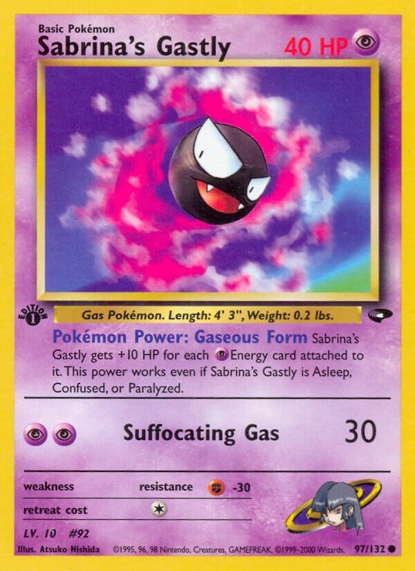 Image for Sabrina's Gastly (97) (097/132) (Gym Challenge) - Pokemon