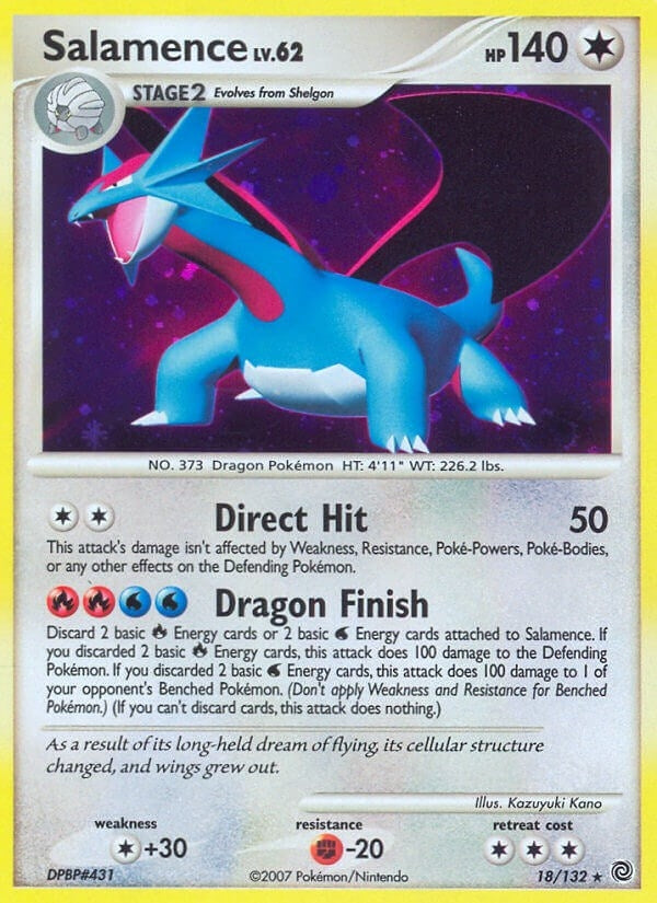 Image for Salamence (18/132) (Secret Wonders) - Pokemon