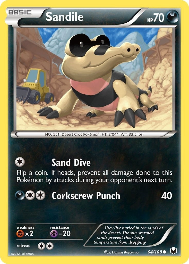 Image for Sandile (64/108) (Dark Explorers) - Pokemon