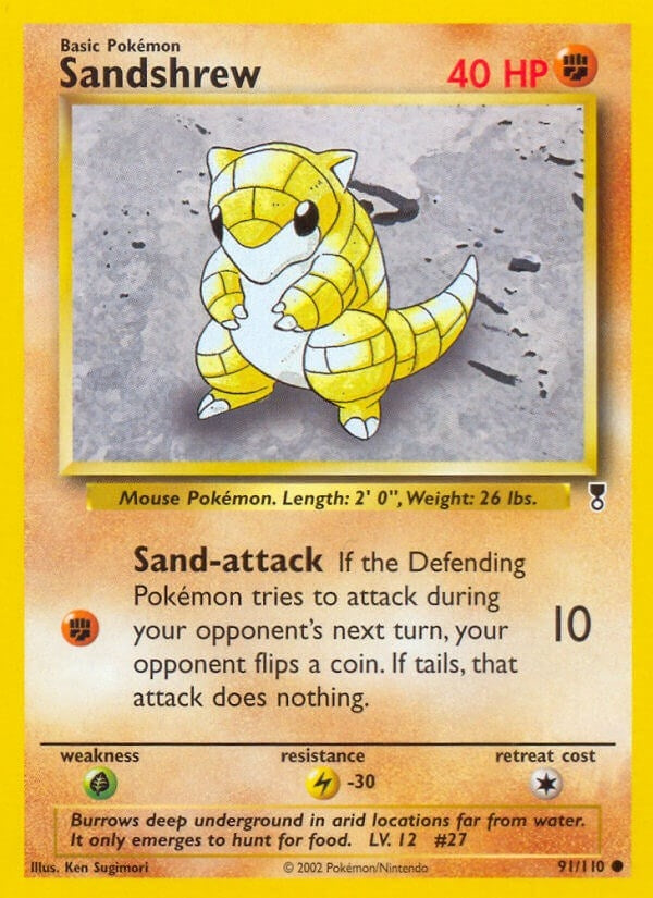 Image for Sandshrew (091/110) (Legendary Collection) - Pokemon