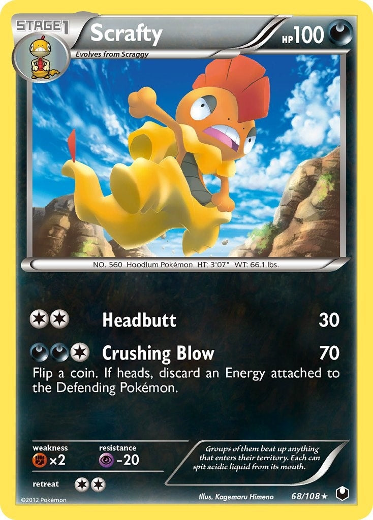 Image for Scrafty (68/108) (Dark Explorers) - Pokemon