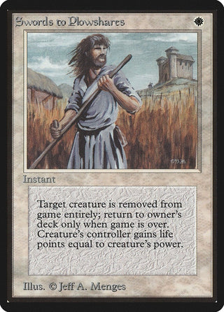 Swords to Plowshares [LEB] - MTG Single
