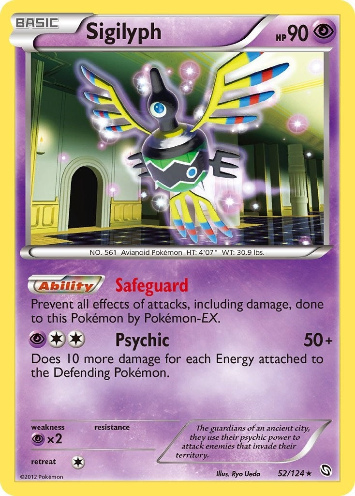 Image for Sigilyph (52/124) (Dragons Exalted) - Pokemon