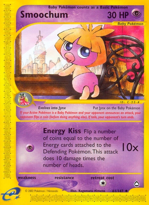 Image for Smoochum (061/147) (Aquapolis) - Pokemon