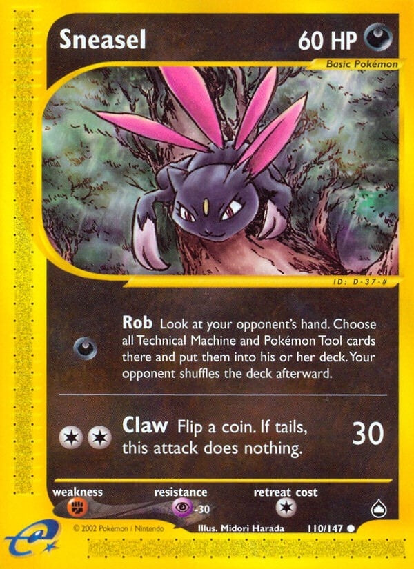 Image for Sneasel (110/147) (Aquapolis) - Pokemon