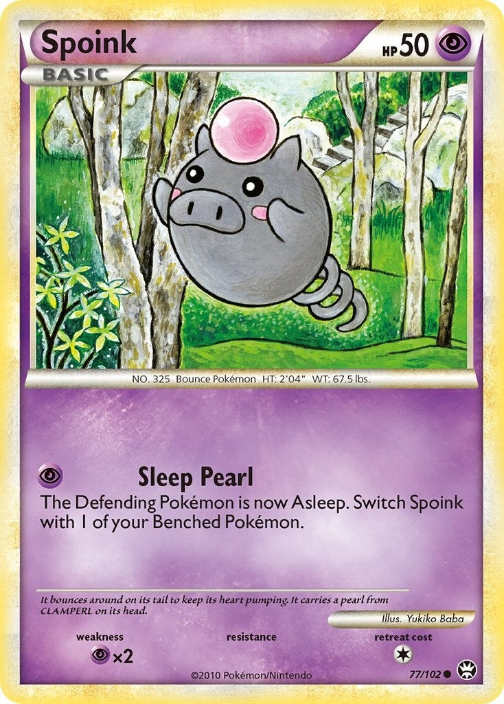 Image for Spoink (77/102) (Triumphant) - Pokemon