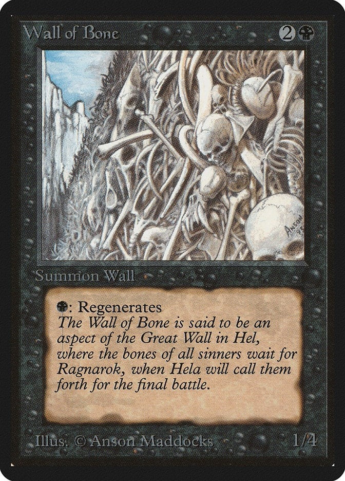 Wall of Bone [LEB] - MTG Single