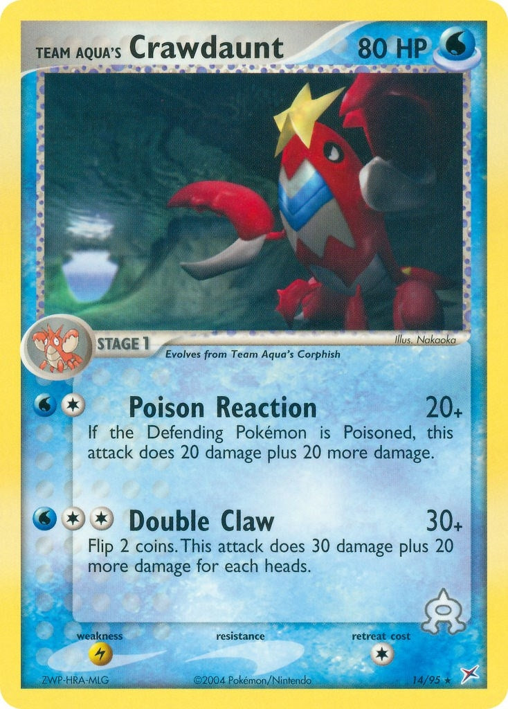 Image for Team Aqua's Crawdaunt (14/95) (Team Magma vs Team Aqua) - Pokemon