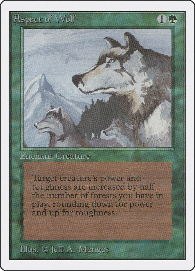 Aspect of Wolf [2ED] - MTG Single