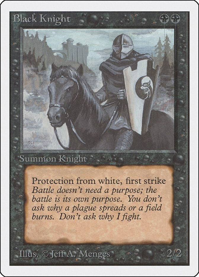 Black Knight [2ED] - MTG Single