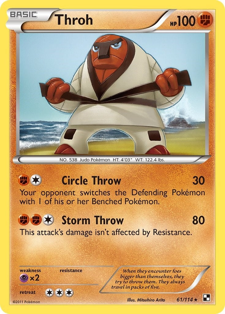 Image for Throh (61/114) (Black and White) - Pokemon