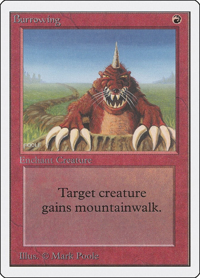 Burrowing [2ED] - MTG Single