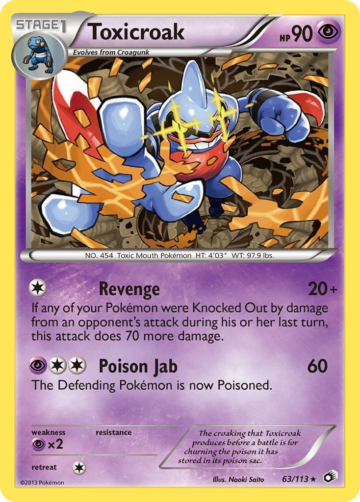 Image for Toxicroak (63/113) (Legendary Treasures) - Pokemon