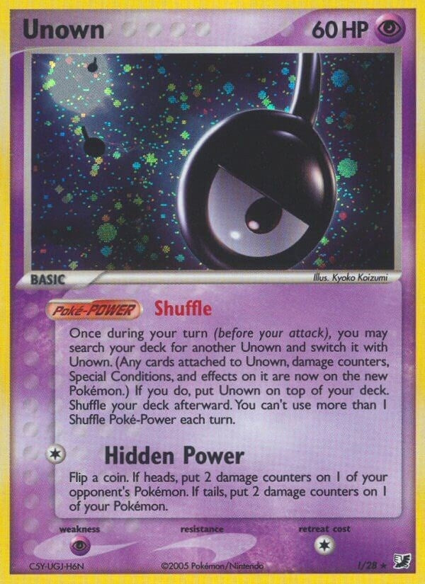 Image for Unown (!) (!/28) (Unseen Forces) - Pokemon
