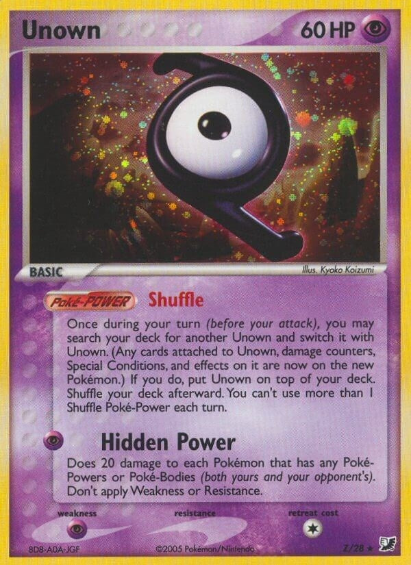 Image for Unown (Z) (Z/28) (Unseen Forces) - Pokemon