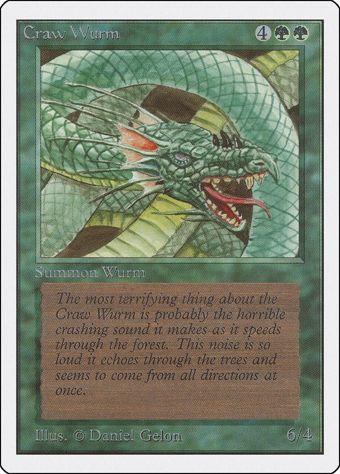 Craw Wurm [2ED] - MTG Single