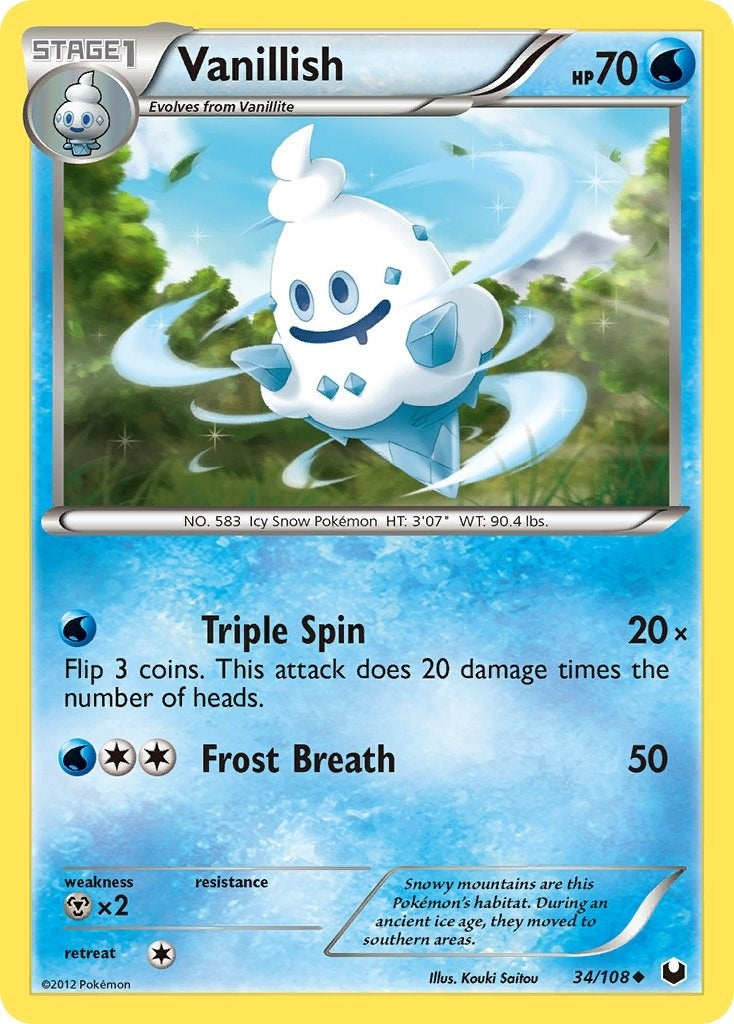 Image for Vanillish (34/108) (Dark Explorers) - Pokemon
