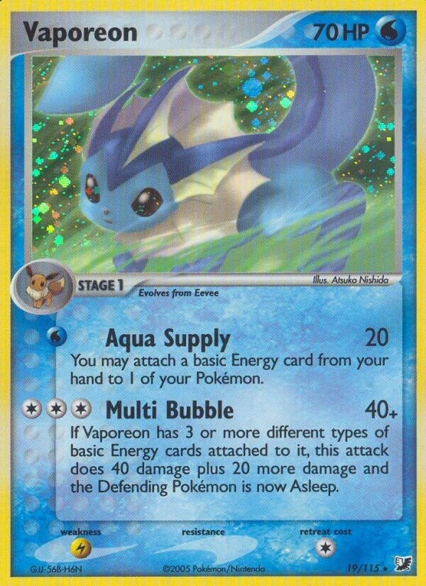 Image for Vaporeon (19/115) (Unseen Forces) - Pokemon