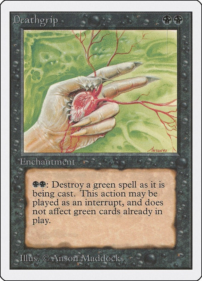 Deathgrip [2ED] - MTG Single