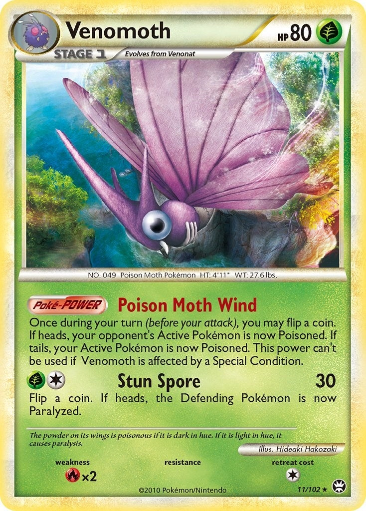 Image for Venomoth (11/102) (Triumphant) - Pokemon