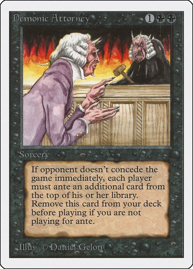 Demonic Attorney [2ED] - MTG Single