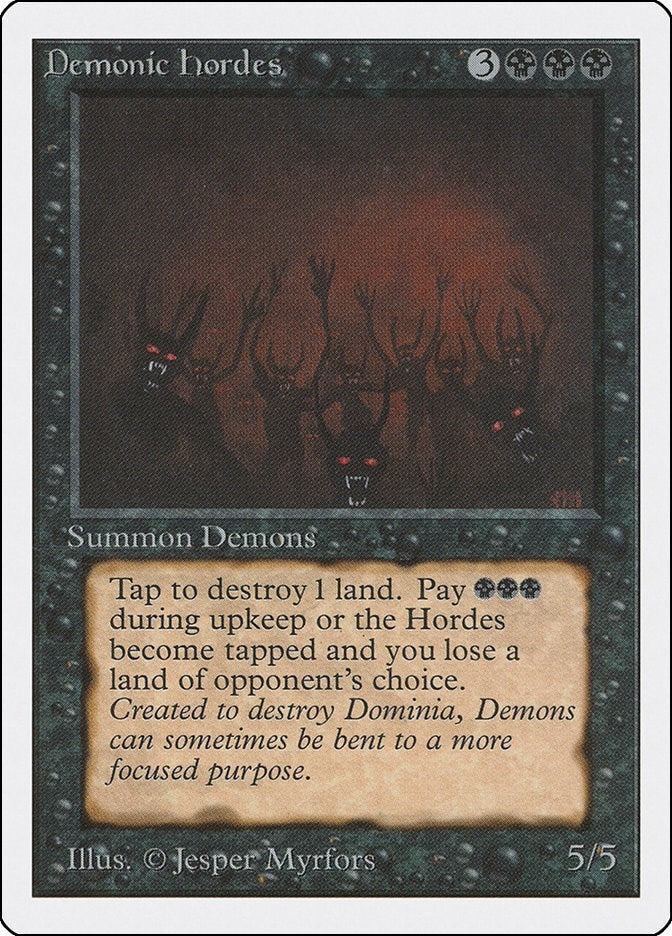 Demonic Hordes [2ED] - MTG Single