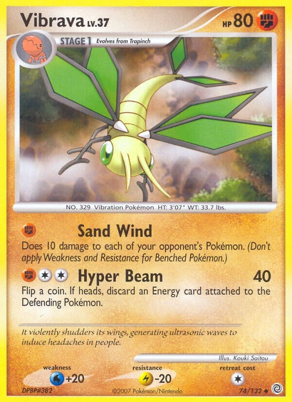 Image for Vibrava (74/132) (Secret Wonders) - Pokemon
