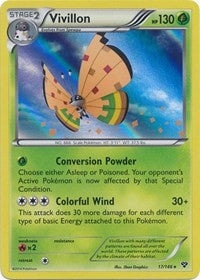 Image for Vivillon (High Plains [Orange]) (17/146) (XY Base Set) - Pokemon