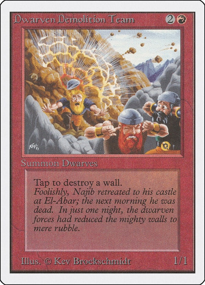 Dwarven Demolition Team [2ED] - MTG Single