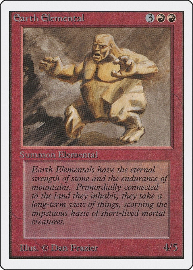 Earth Elemental [2ED] - MTG Single