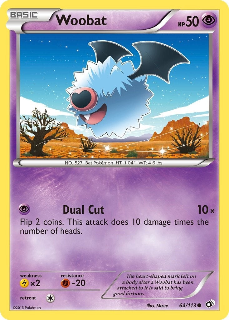 Image for Woobat (64/113) (Legendary Treasures) - Pokemon