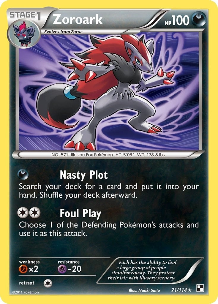 Image for Zoroark (71/114) (Black and White) - Pokemon
