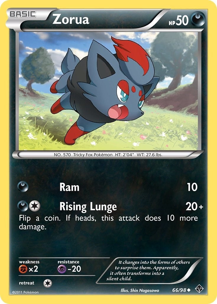 Image for Zorua (66/98) (Emerging Powers) - Pokemon