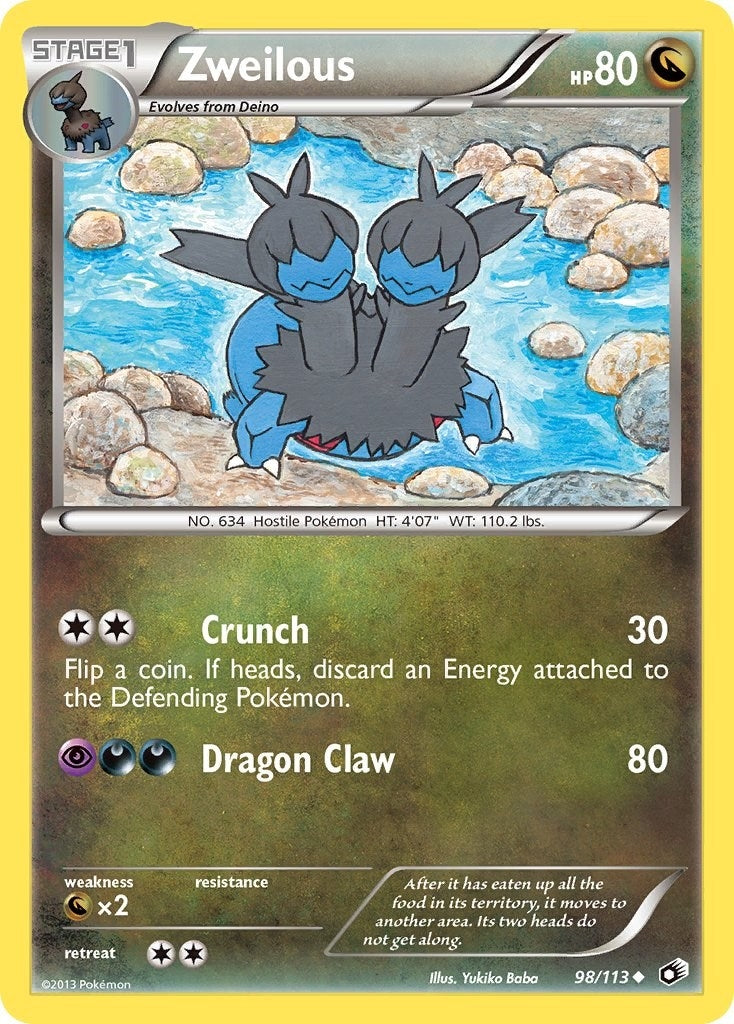 Image for Zweilous (98/113) (Legendary Treasures) - Pokemon