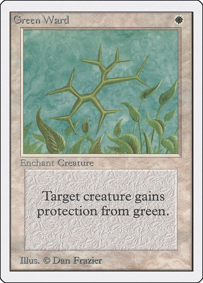 Green Ward [2ED] - MTG Single