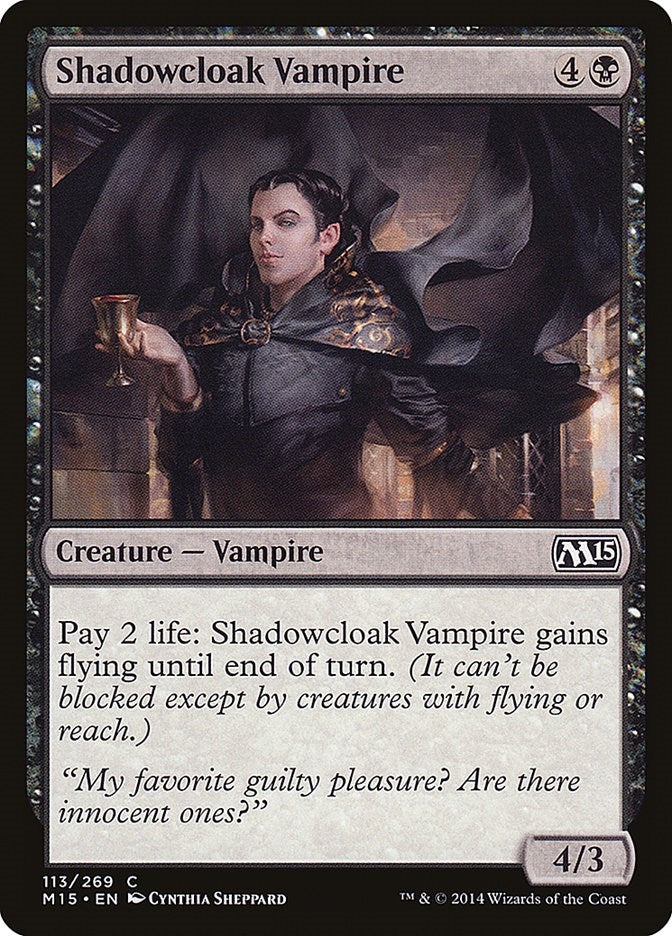 Shadowcloak Vampire (113) [M15] - MTG Single