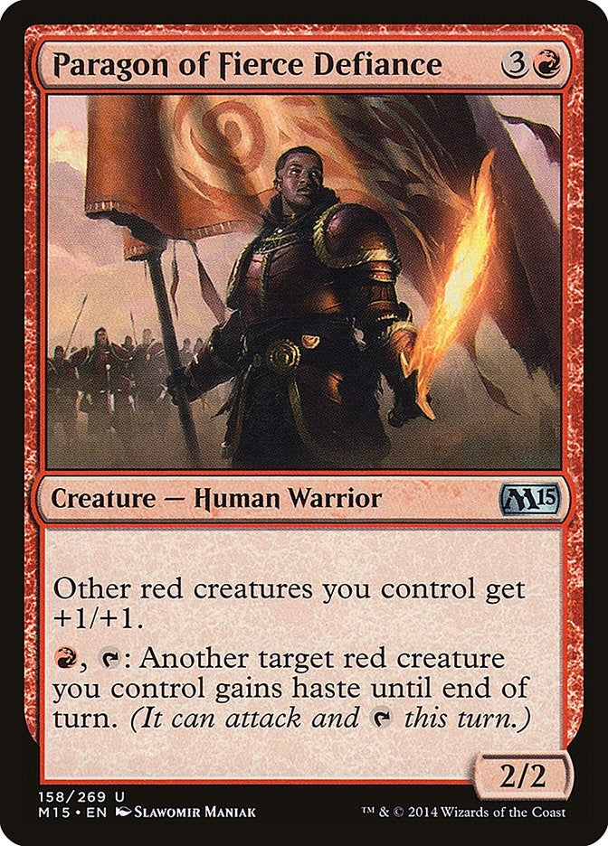 Paragon of Fierce Defiance (158) [M15] - MTG Single
