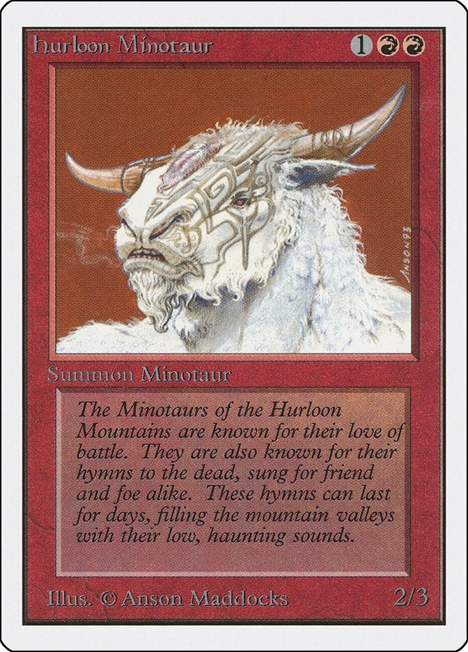Hurloon Minotaur [2ED] - MTG Single