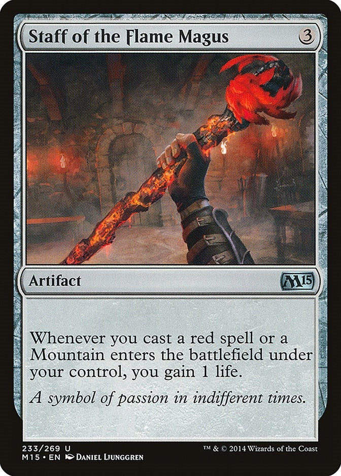 Staff of the Flame Magus (233) [M15] - MTG Single