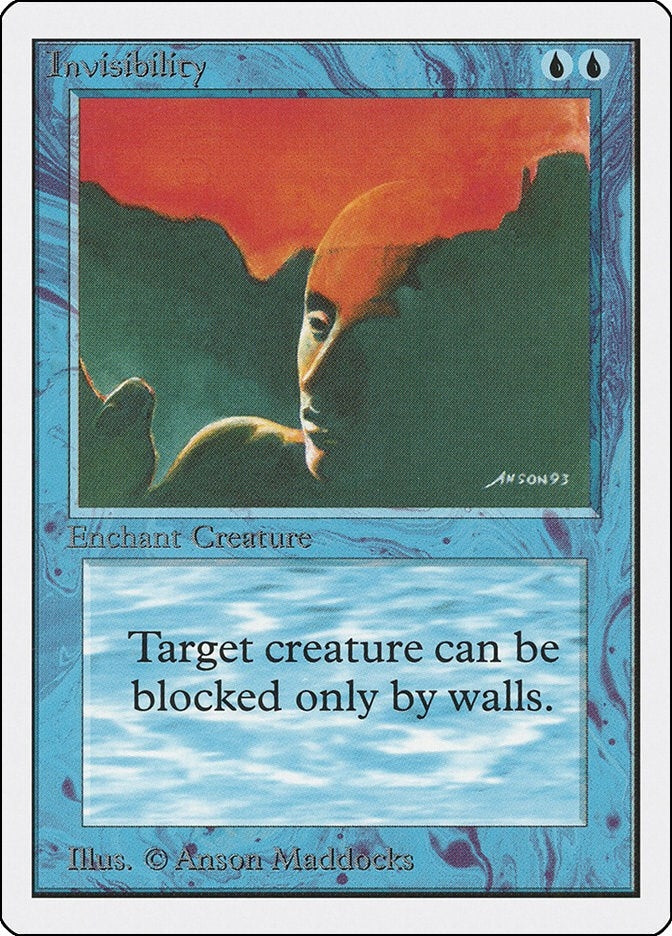 Invisibility [2ED] - MTG Single